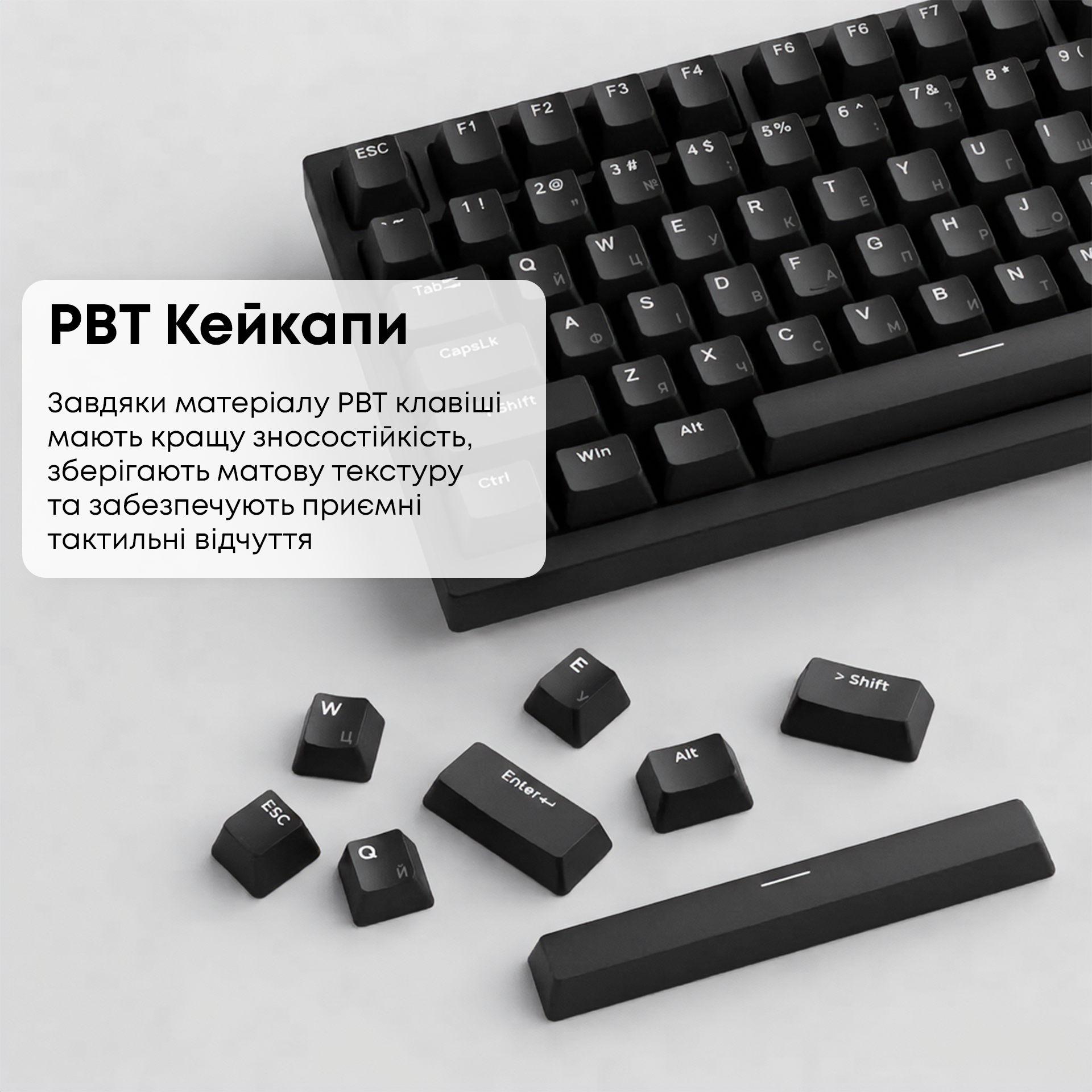 Ігрова клавіатура Ajazz AK820 Red Switches Black (AK820-R-B) фото13