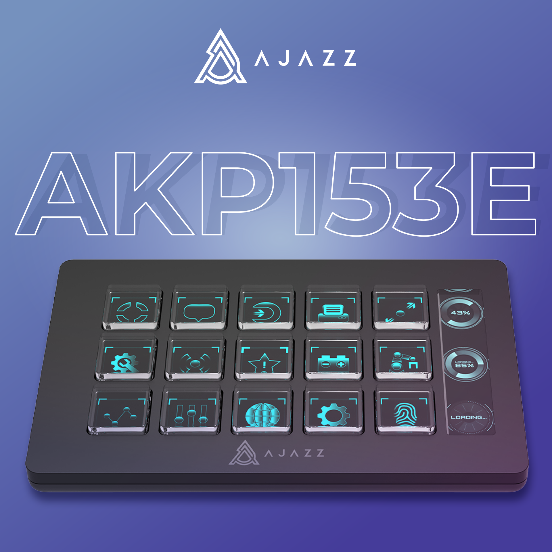 Контролер для стрімингу Ajazz AKP153E Black (AKP153E-B) фото6