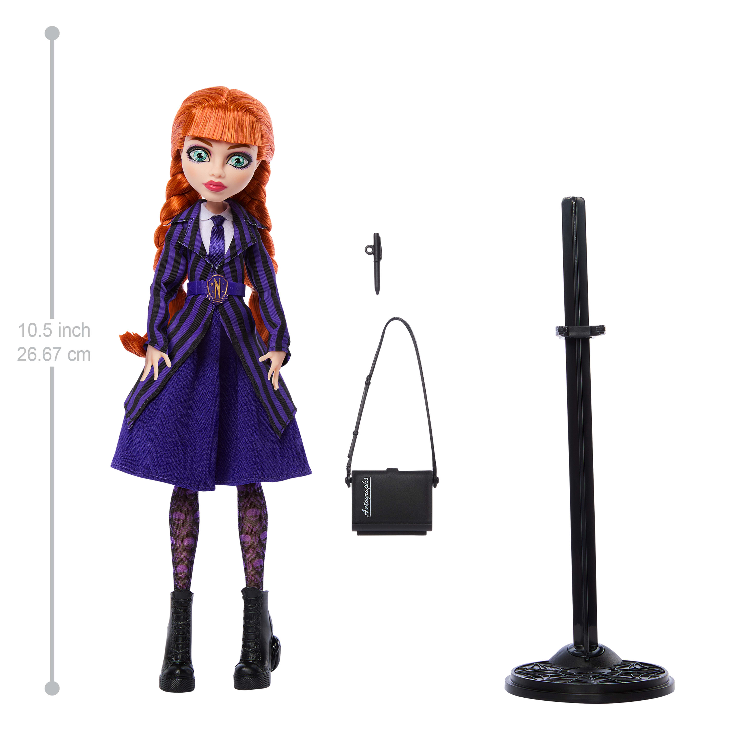 Коллекционная кукла Агнесс, Monster High X Wednesday (JNJ92) фото5