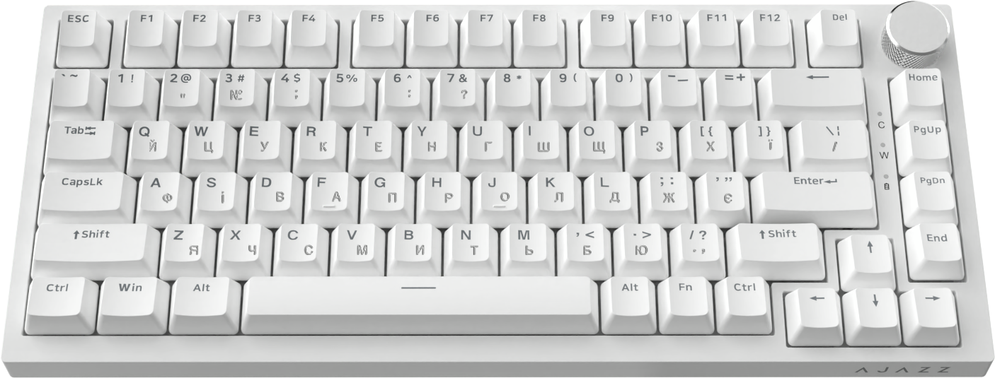 Игровая клавиатура Ajazz AK820 Red Switches White (AK820-R-W) фото3