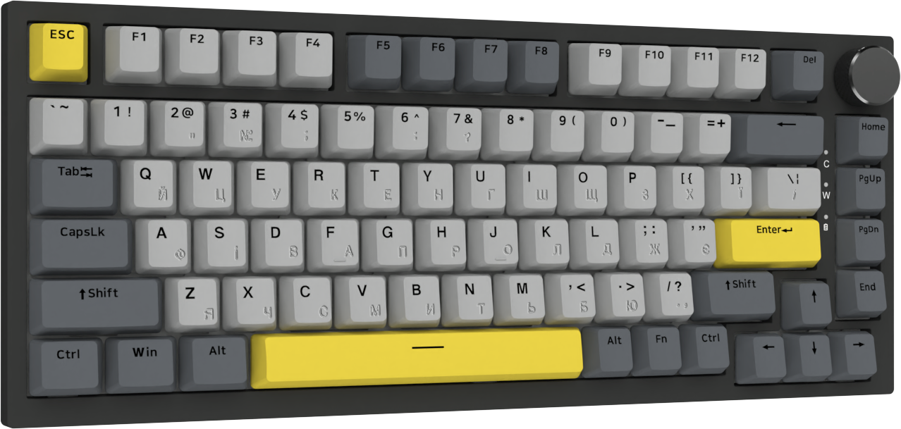 Игровая клавиатура Ajazz AK820 Sea Salt Switches Black (AK820-SS-BGY) фото