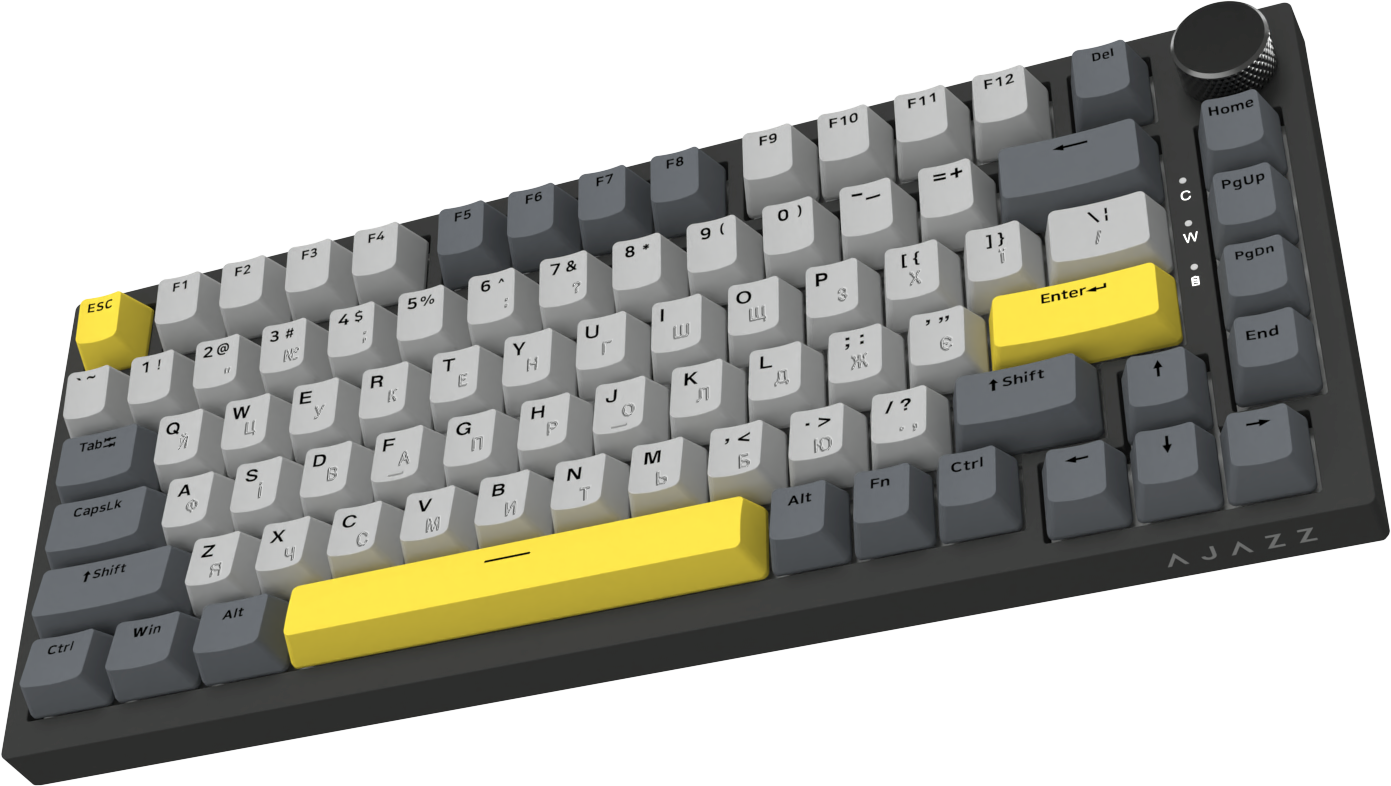Игровая клавиатура Ajazz AK820 Sea Salt Switches Black (AK820-SS-BGY) фото