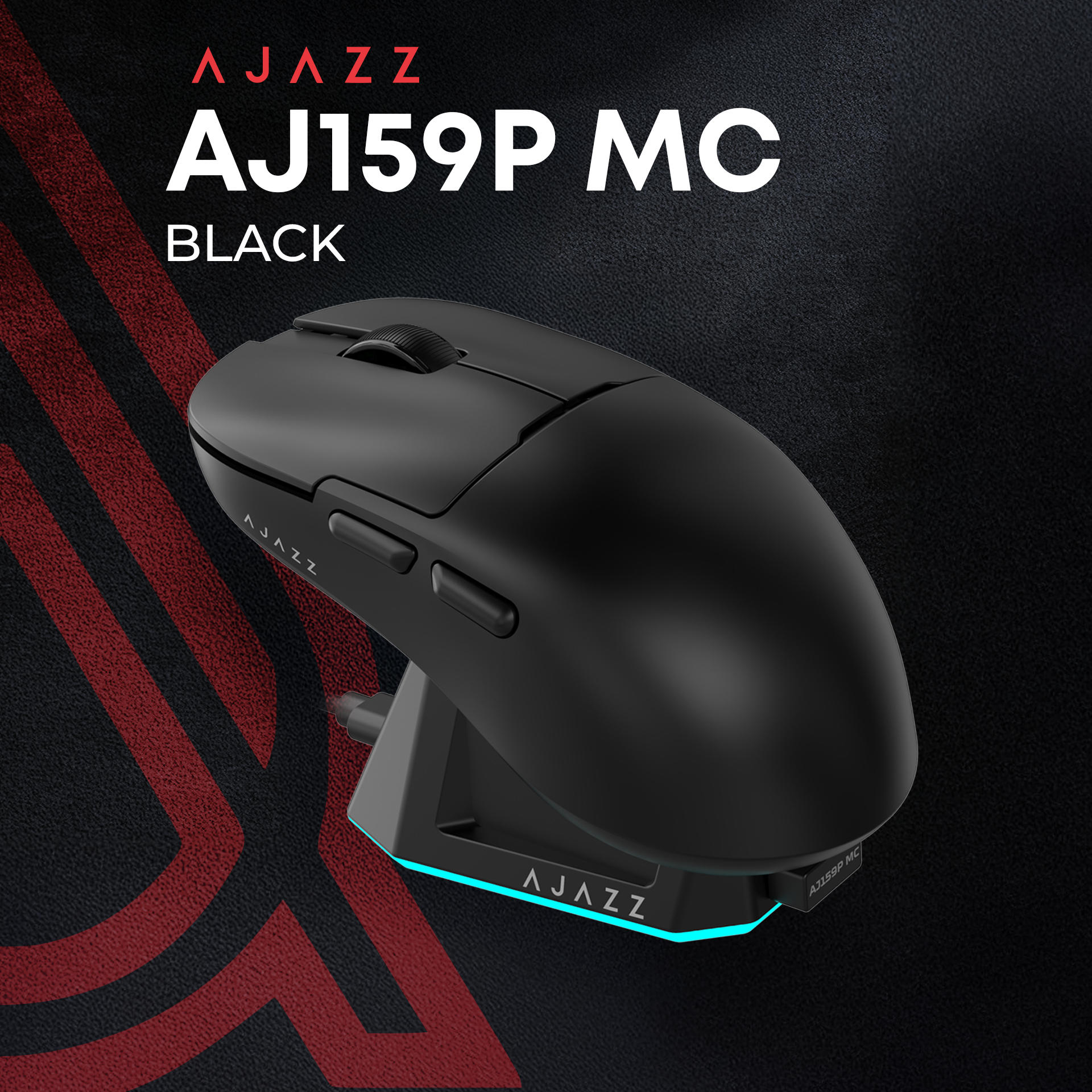 Ігрова миша Ajazz AJ159P MC Wireless (Charging Dock) Black (AJ159P-MC-B) фото