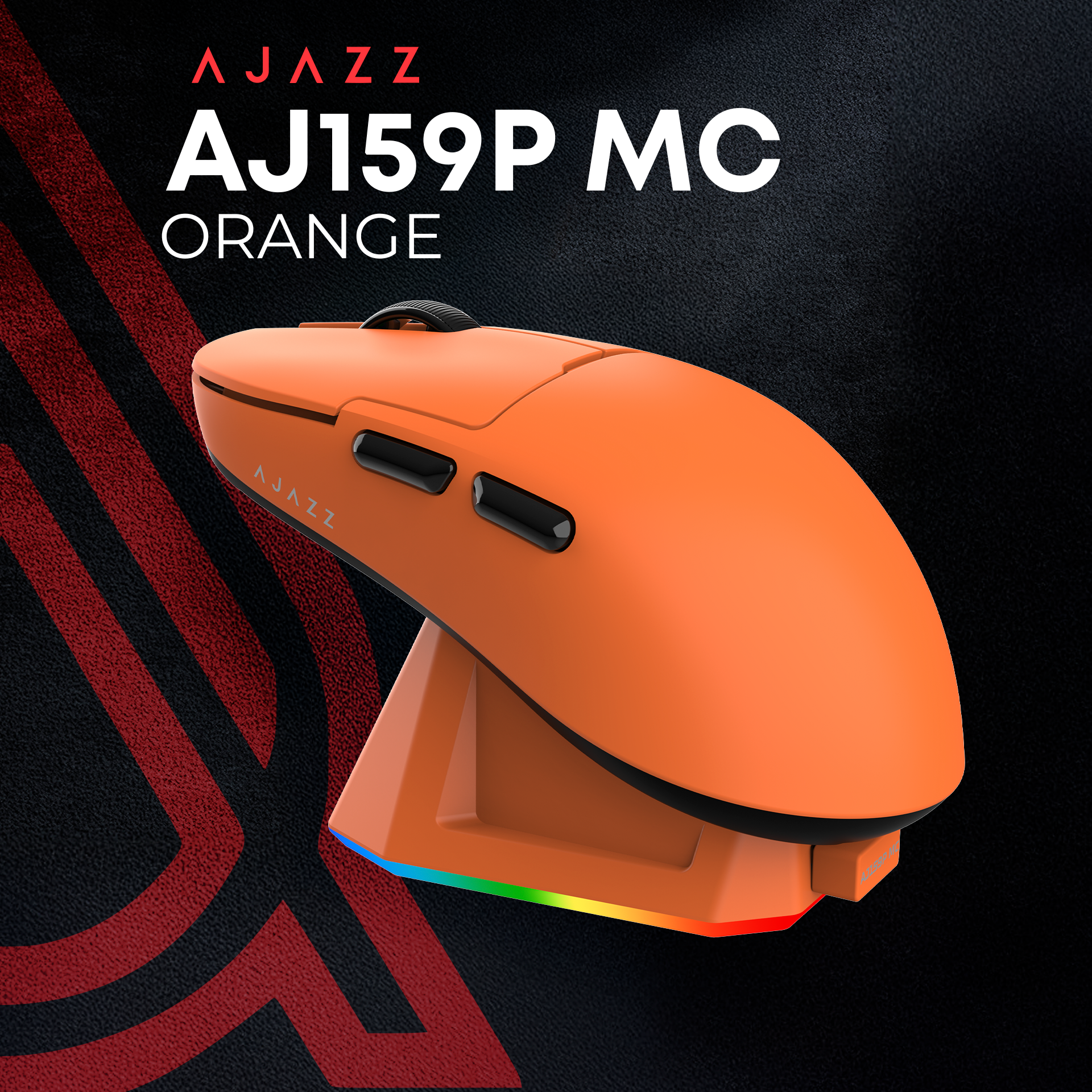 Ігрова миша Ajazz AJ159P MC Wireless (Charging Dock) Orange (AJ159P-MC-Orange) фото