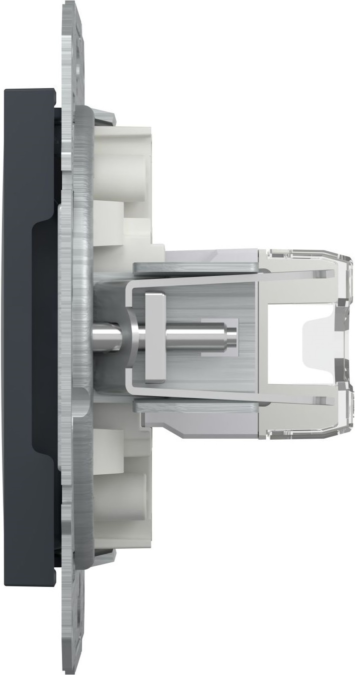 Комп'ютерна розетка RJ45 Schneider Electric, Asfora (антрацит, без рамки) (EPH4300171) фото5
