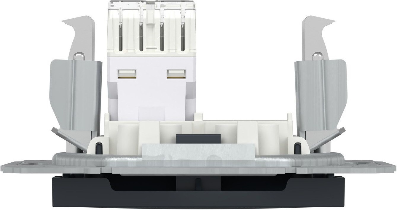 Комп'ютерна розетка RJ45 Schneider Electric, Asfora (антрацит, без рамки) (EPH4300171) фото7