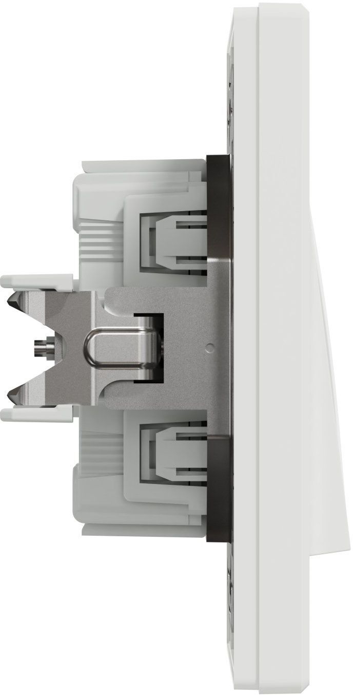 Переключатель 1-клавишный Schneider Electric, Asfora (белый, самозажимной) (EPH0400121) фото5