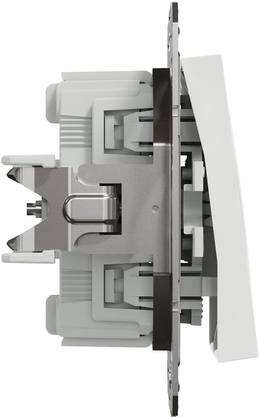 Переключатель 2-клавишный Schneider Electric, Asfora (белый, без рамки) (EPH0670121) фото4