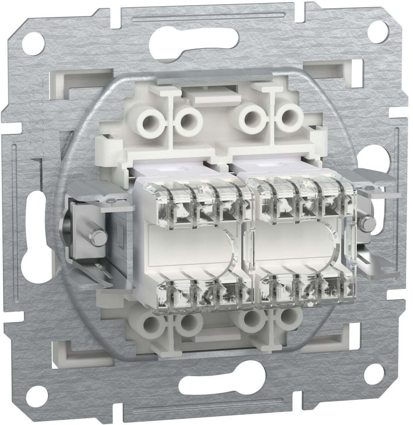 Двойная компьютерная розетка RJ45 Schneider Electric, Asfora (белый, без рамки) (EPH4470121) фото3