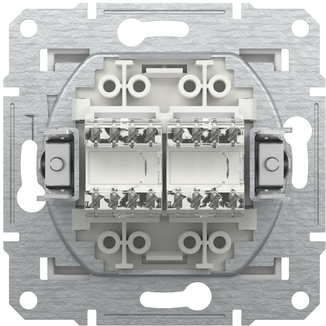 Двойная компьютерная розетка RJ45 Schneider Electric, Asfora (белый, без рамки) (EPH4470121) фото4