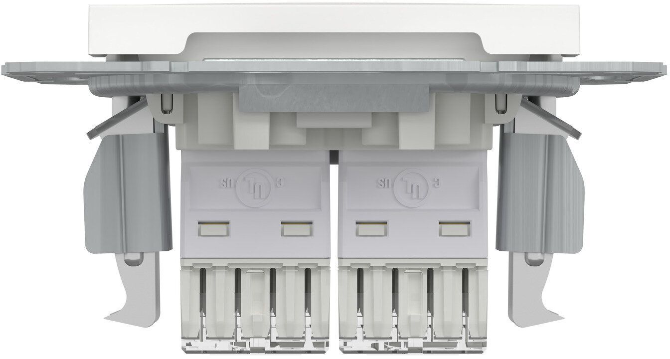 Двойная компьютерная розетка RJ45 Schneider Electric, Asfora (белый, без рамки) (EPH4470121) фото7