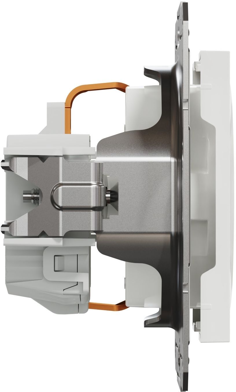 Розетка с заземляющим контактом Schneider Electric, Asfora (белый, без рамки) (EPH2970121) фото8