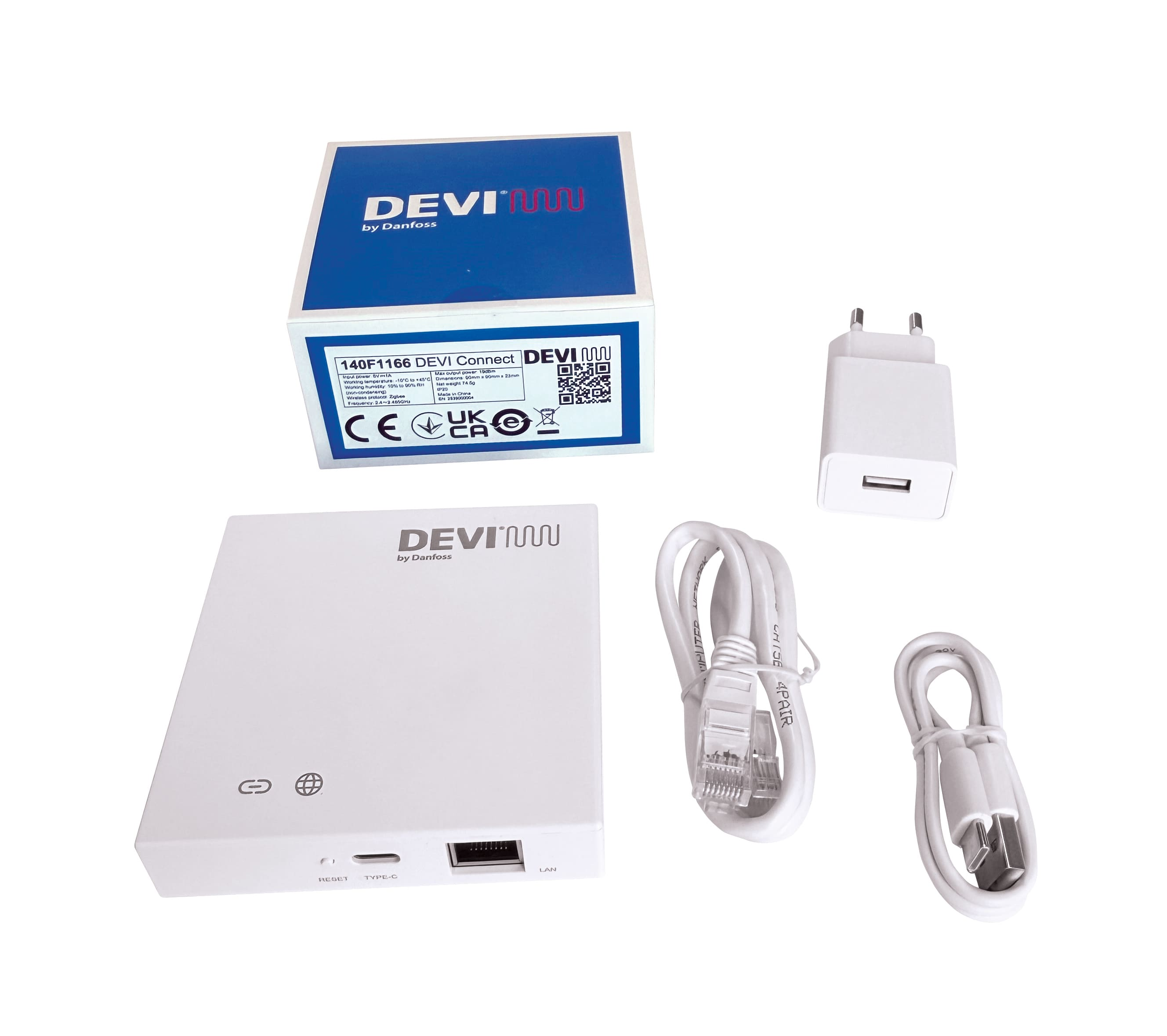 Шлюз управления Devi Connect Zigbee беспроводной 230В белый (140F1166) фото