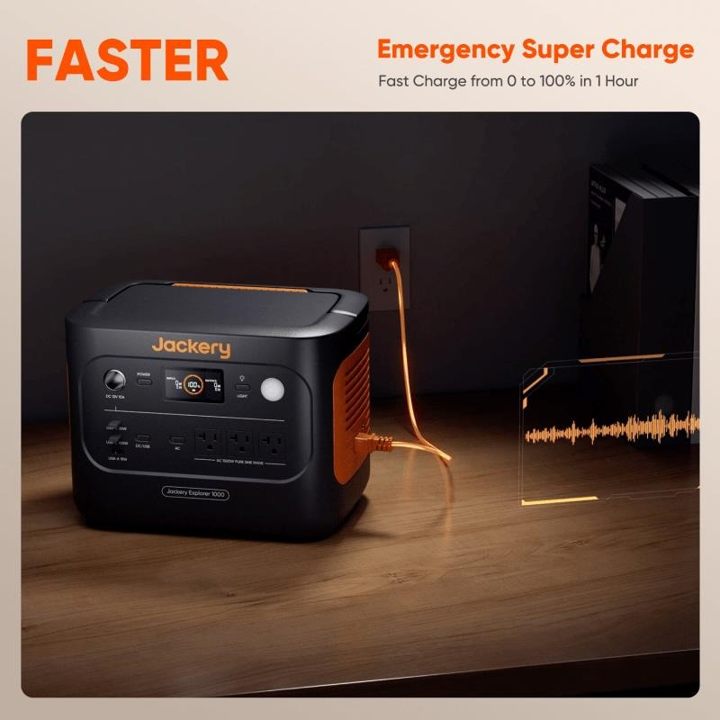 Портативна зарядна станція JACKERY EXPLORER 1000V2 1070WH (21-0001-000221) фото