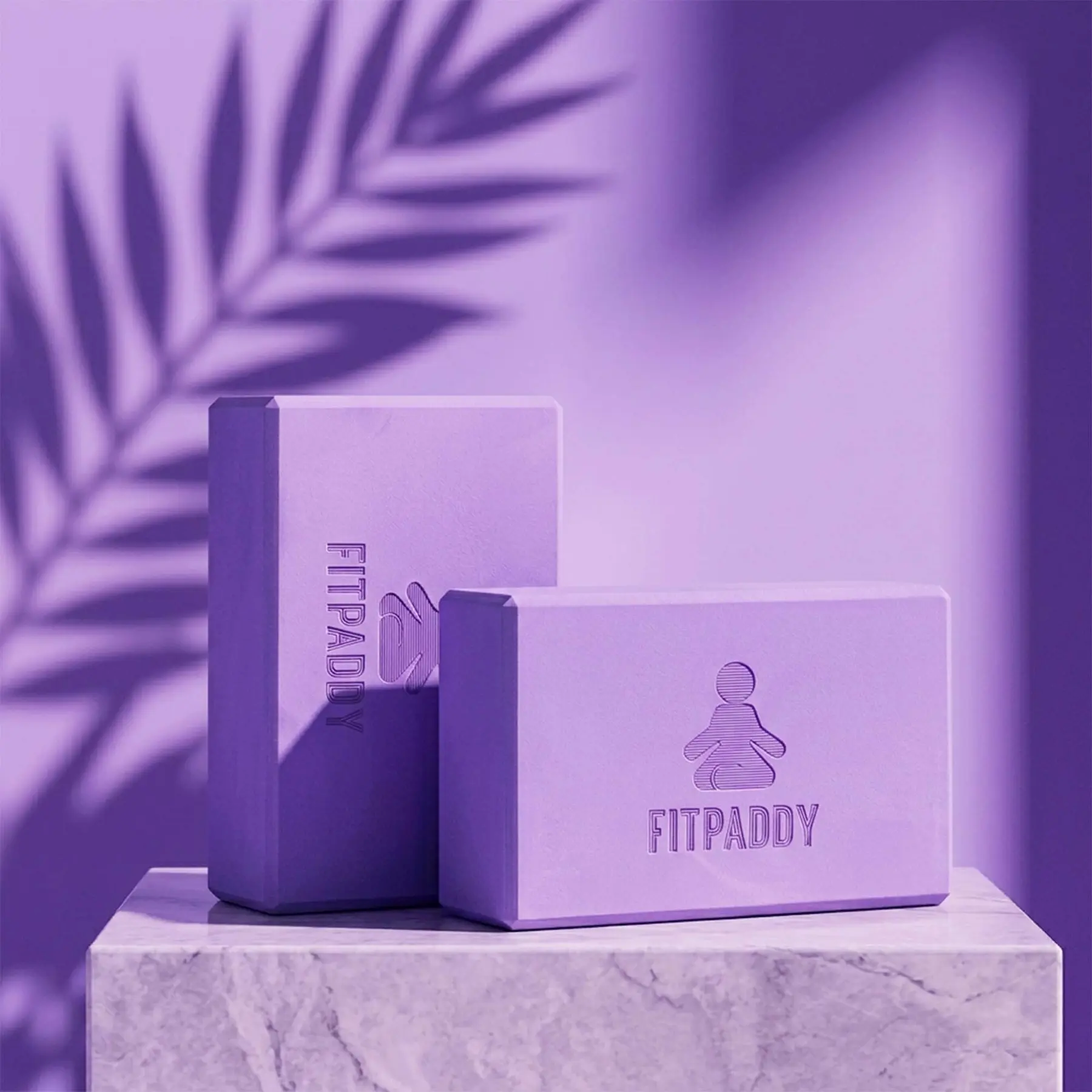 Блоки для йоги FITPADDY фіолетові BLOCK01VL фото3