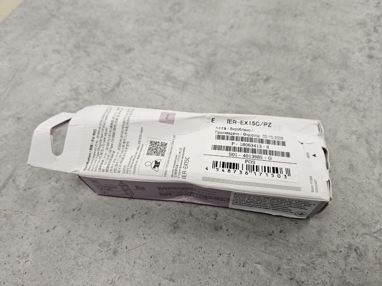 Наушники Sony IER-EX15C USB-C Pink (IEREX15CP.E) фото