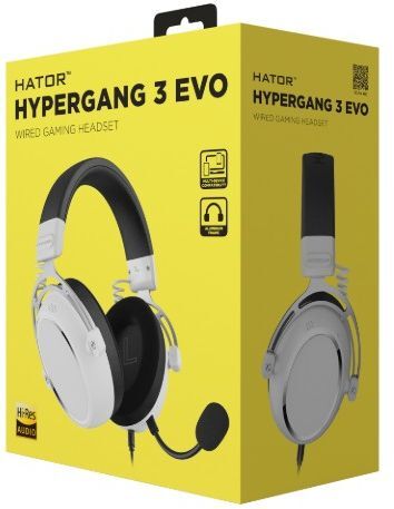 Ігрова гарнітура Hator Hypergang 3 EVO White (ESH08) фото
