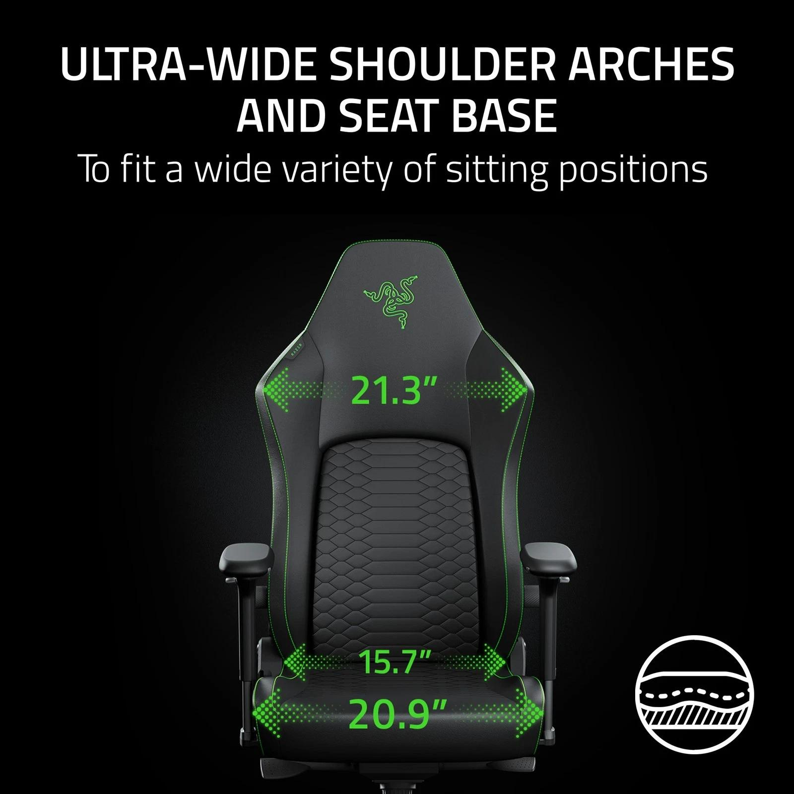 Крісло ігрове Razer Iskur V2 New Gen Green (RZ38-04900700-R3G1) фото6