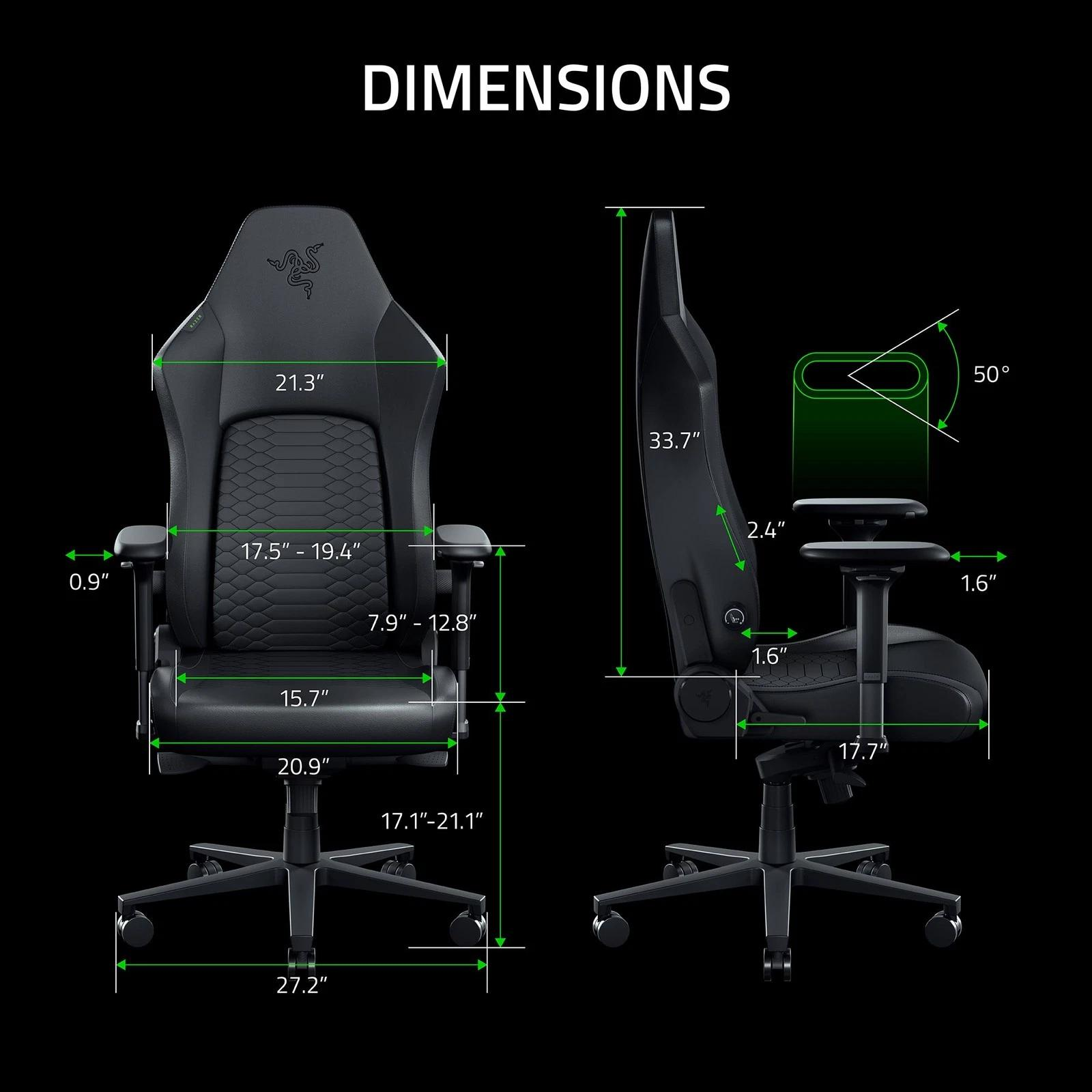Крісло ігрове Razer Iskur V2 New Gen Green (RZ38-04900700-R3G1) фото8