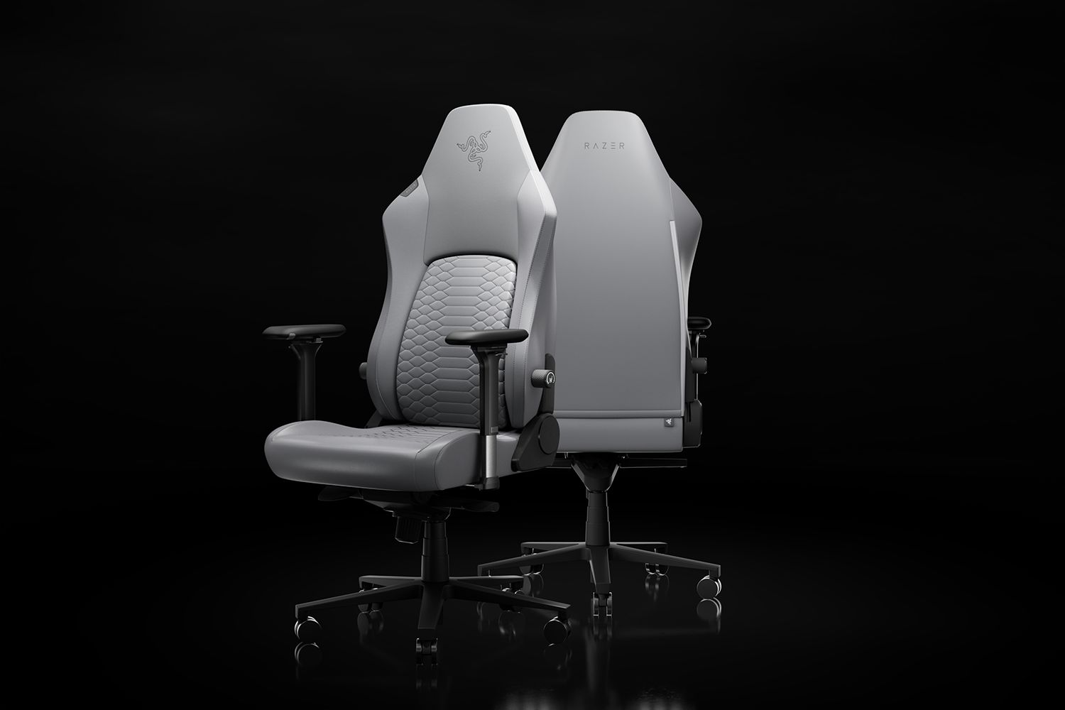 Крісло ігрове Razer Iskur V2 New Gen Light Grey (RZ38-04901000-R3G1) фото2