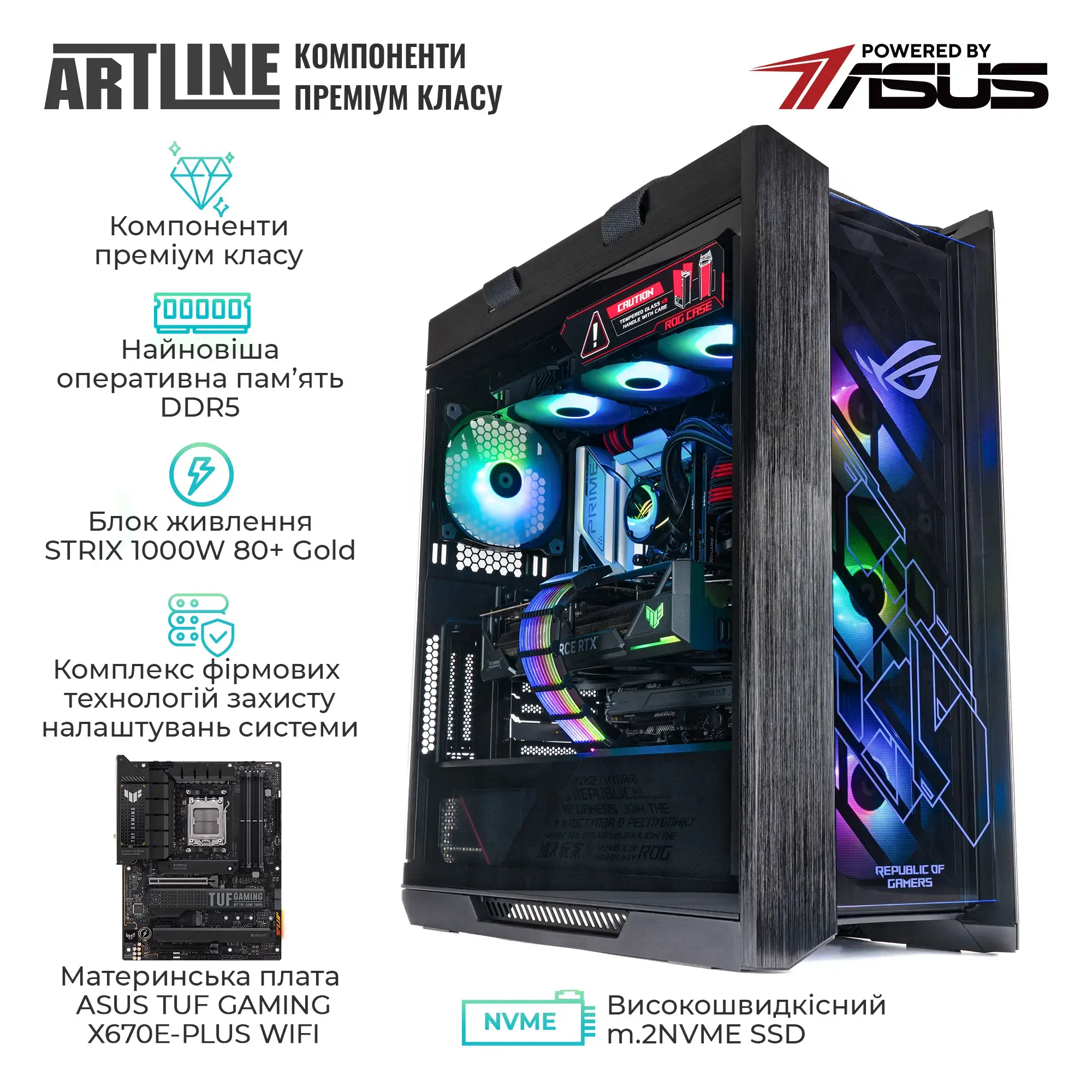 Cистемный блок ARTLINE Overlord STRIX Windows 11 Pro (STRIXv175Win) фото4