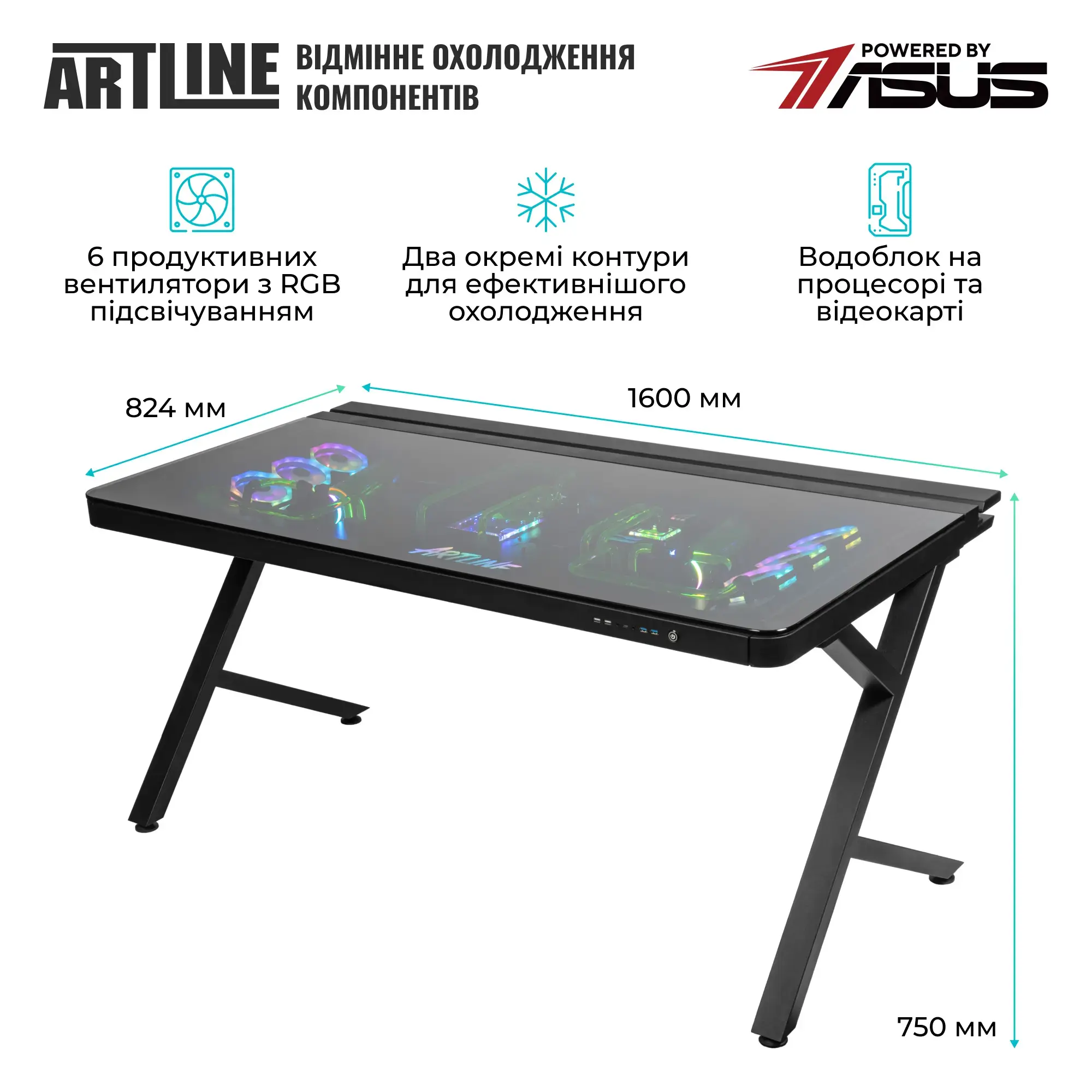 Компьютер в столе ARTLINE Overlord DESKPro Windows 11 Pro (DESKProv06Win) фото6