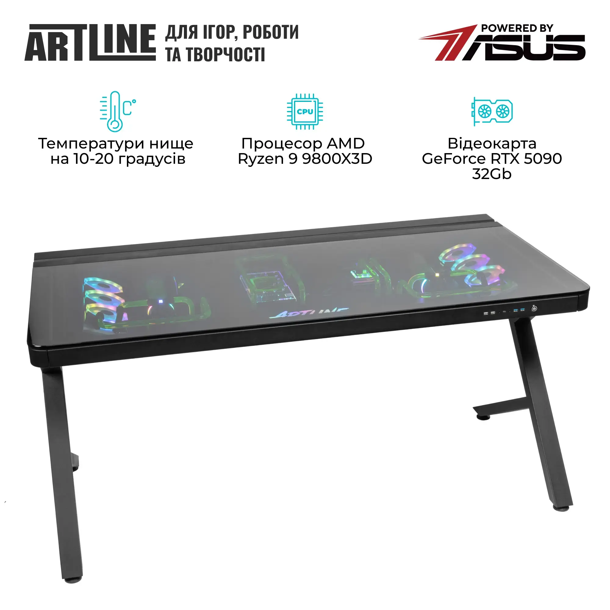 Компьютер в столе ARTLINE Overlord DESKPro Windows 11 Pro (DESKProv09Win) фото7