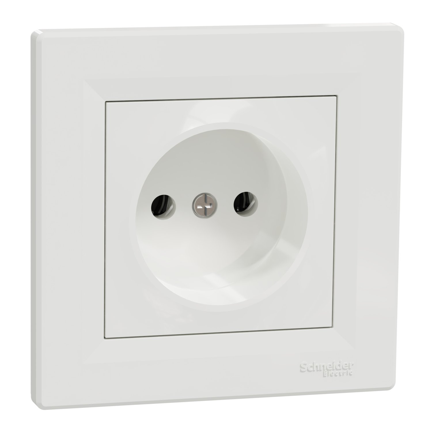 Розетка без з/к Schneider Electric, Asfora білий, самозажимний (EPH3000121) фото3