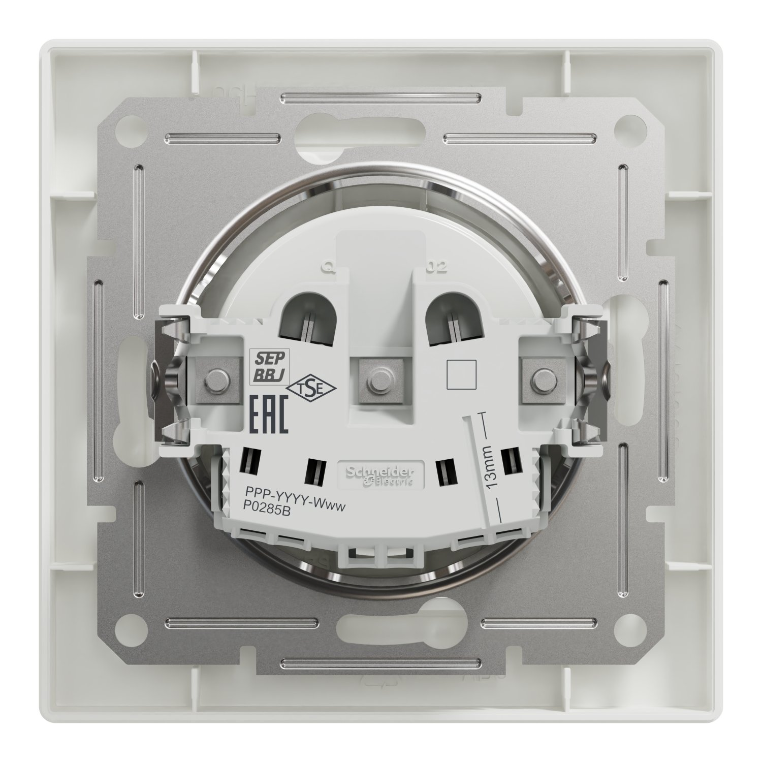 Розетка без з/к Schneider Electric, Asfora білий, самозажимний (EPH3000121) фото8