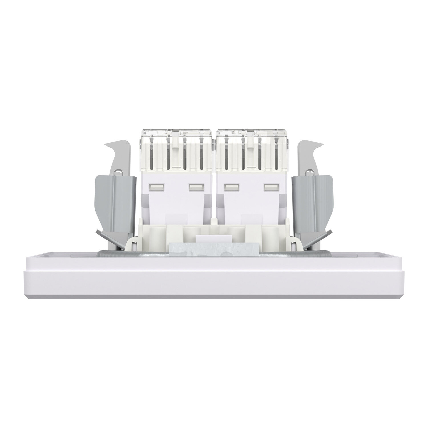 Розетка подвійна комп'ютерна rj45 Schneider Electric, Asfora білий (EPH4800121) фото3