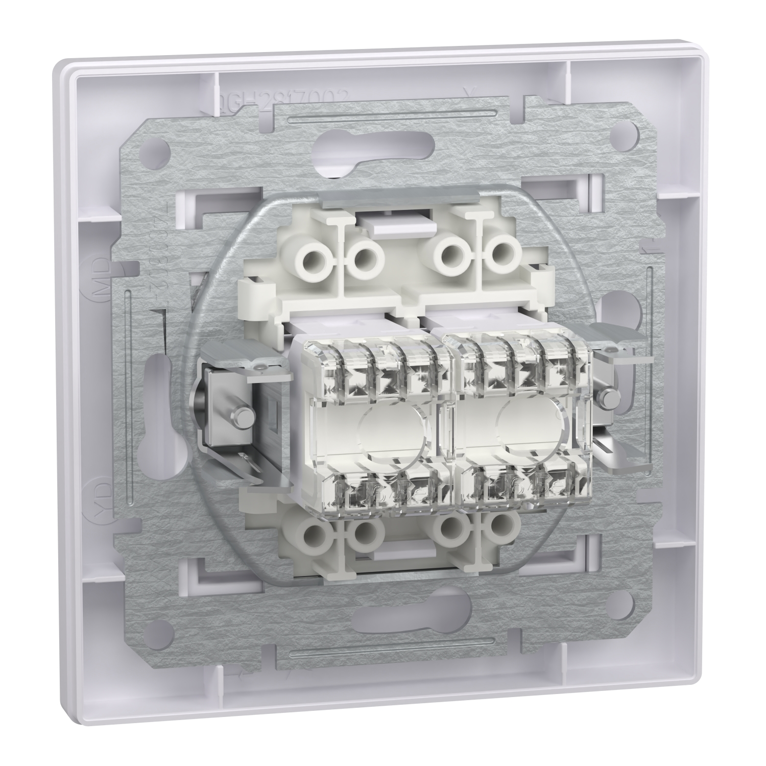 Розетка подвійна комп'ютерна rj45 Schneider Electric, Asfora білий (EPH4800121) фото7