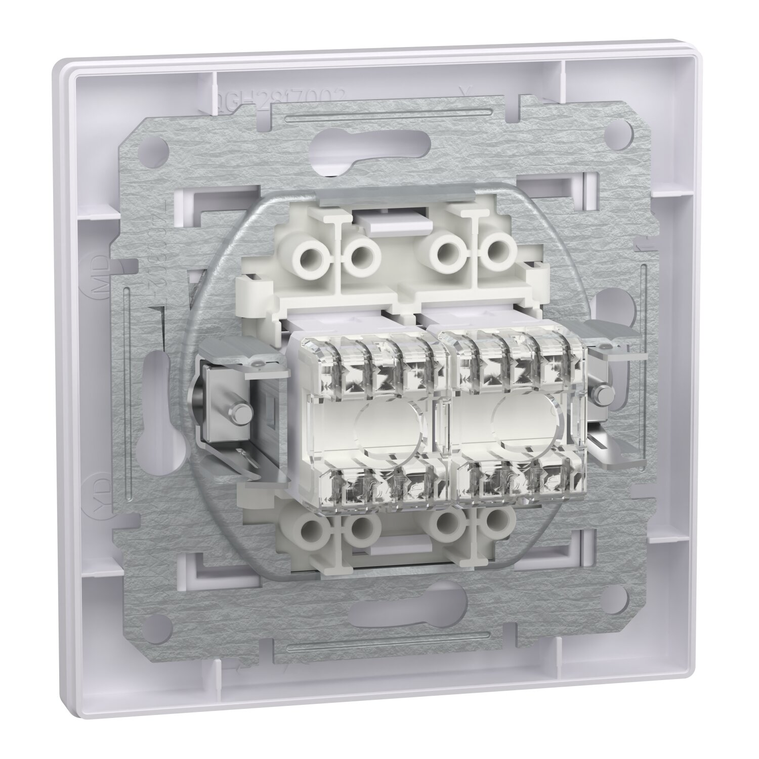 Розетка подвійна комп'ютерна rj45 Schneider Electric, Asfora білий (EPH4800121) фото8