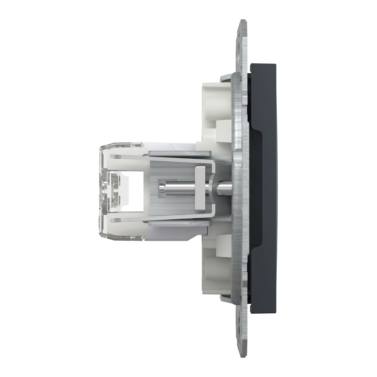 Розетка подвійна комп'ютерна rj45 Schneider Electric, Asfora антрацит (EPH4800171) фото8