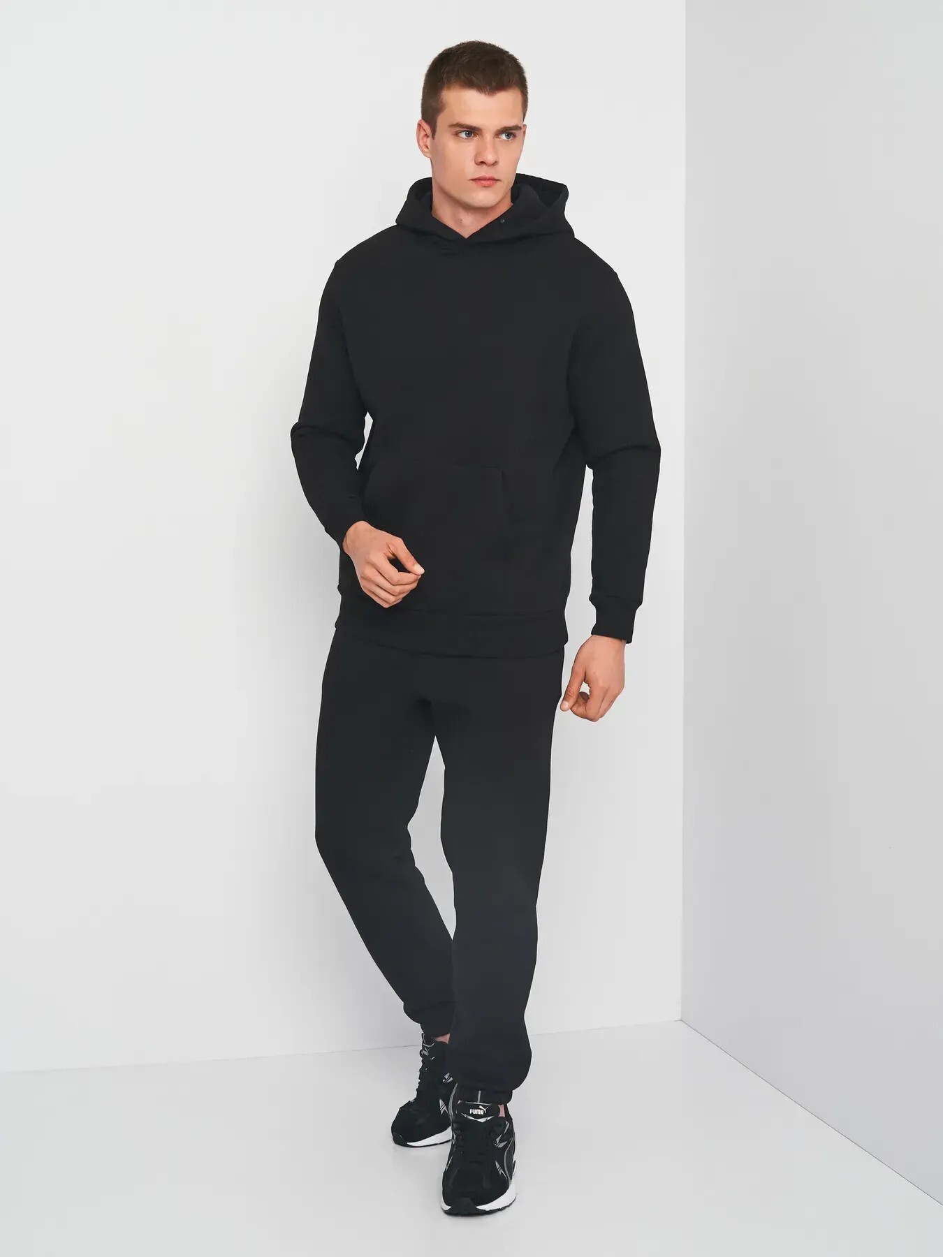 Спортивный костюм худи,штаны мужской Roza 230510 2XL черный фото3