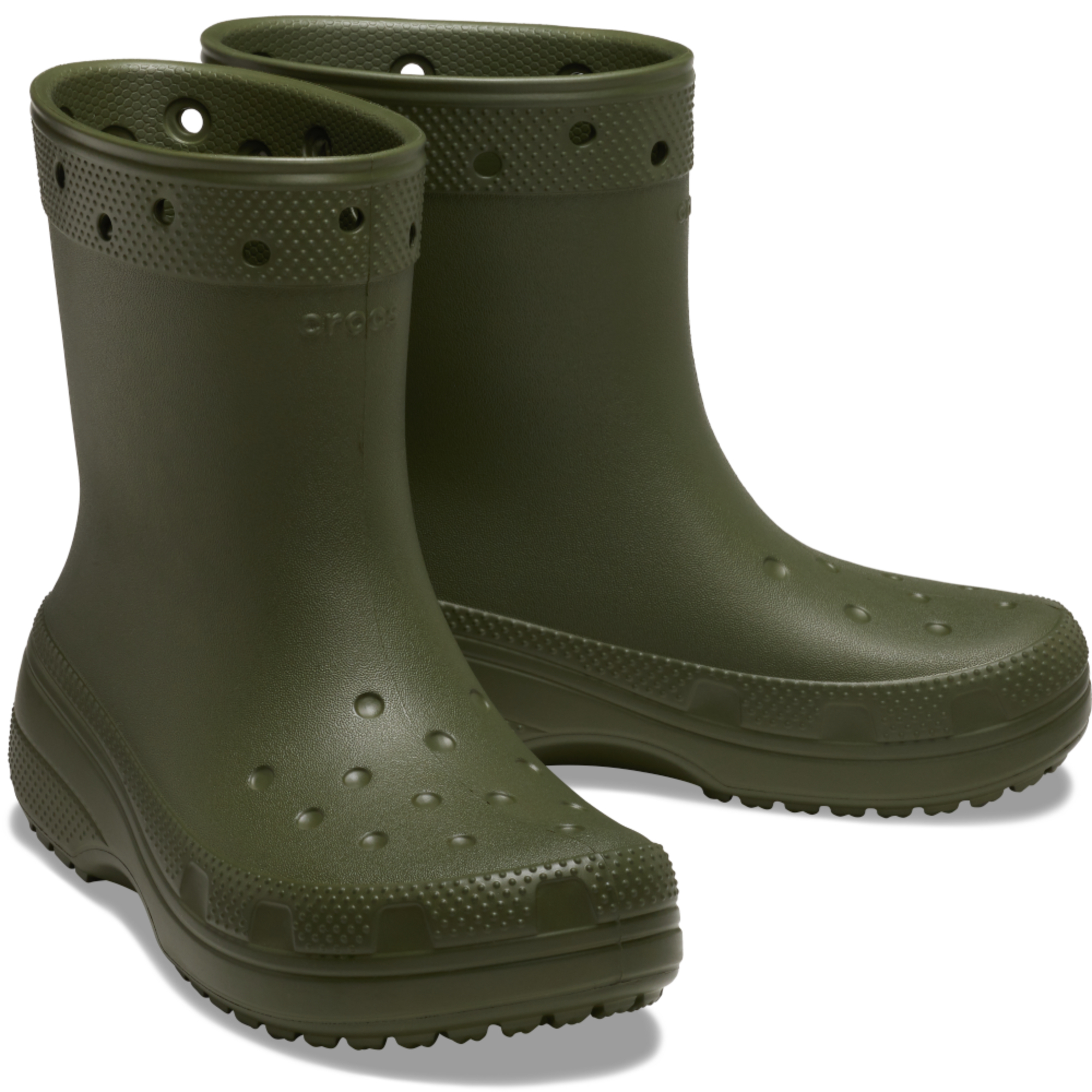 Гумові чоботи Crocs Classic Boot 208363-309 36-37 (M4W6 US) хакі фото4