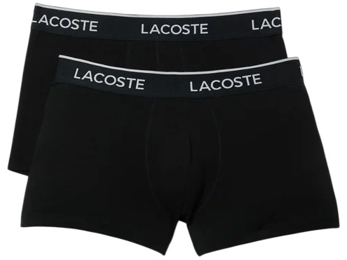 Набір трусів-боксерів чоловічих Lacoste 5H7881-031 S 2 шт. чорні фото2