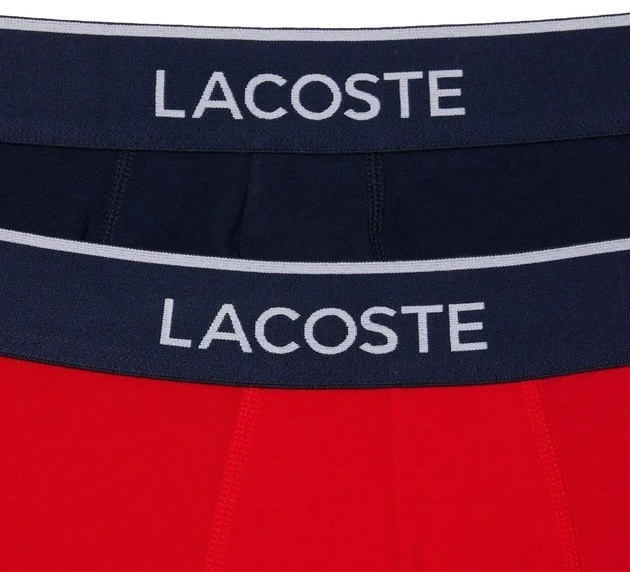 Набір трусів-боксерів чоловічих Lacoste 5H7881-551 XL 2 шт. темно-сині/червоні фото4