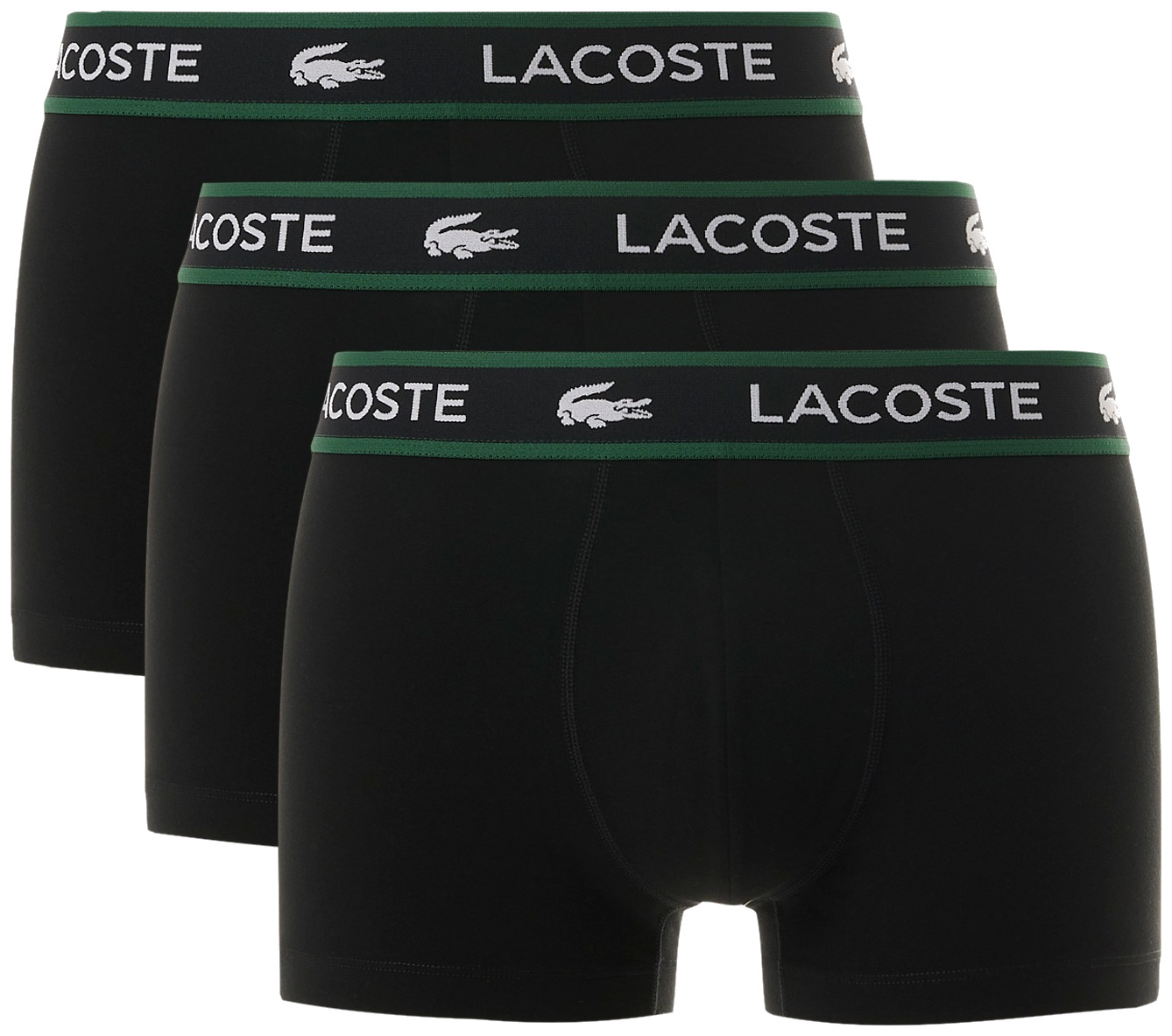 Набір трусів-боксерів чоловічих Lacoste 5H0923-031 L 3 шт. чорні фото4
