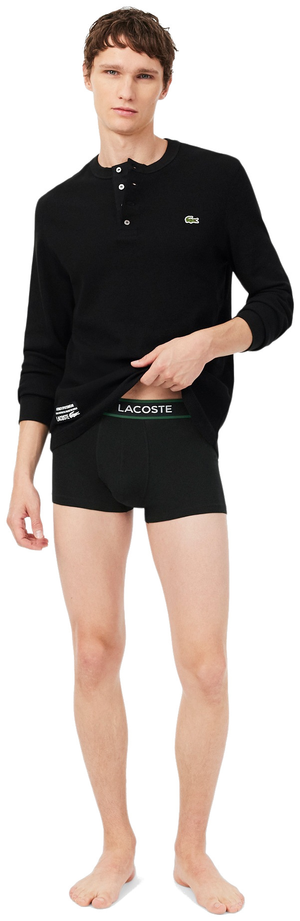 Набір трусів-боксерів чоловічих Lacoste 5H0923-031 S 3 шт. чорні фото5