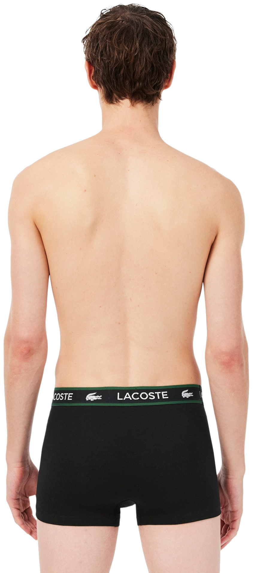 Набір трусів-боксерів чоловічих Lacoste 5H0923-031 XL 3 шт. чорні фото2