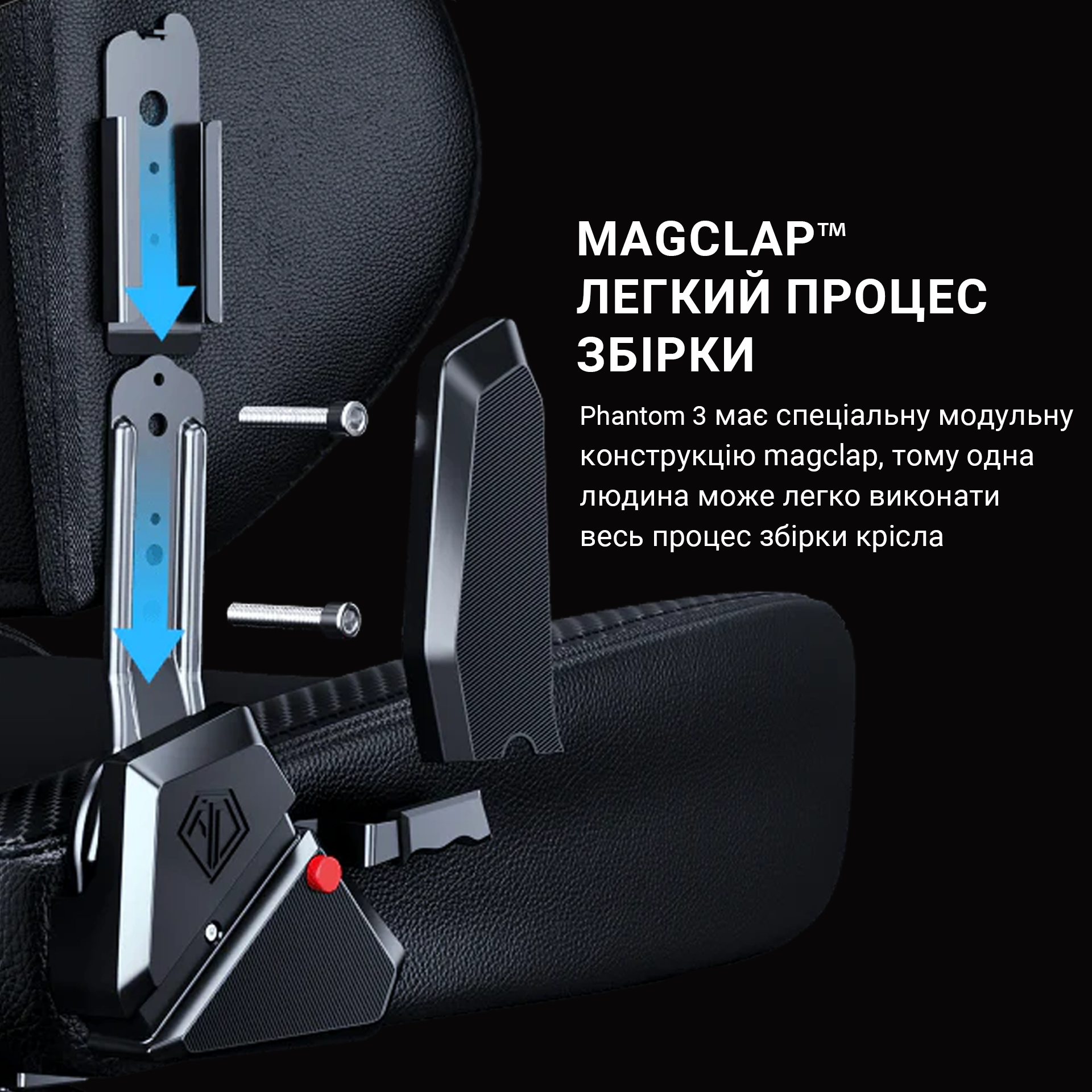 Кресло игровое Anda Seat Phantom 3 Grey Size L фото7