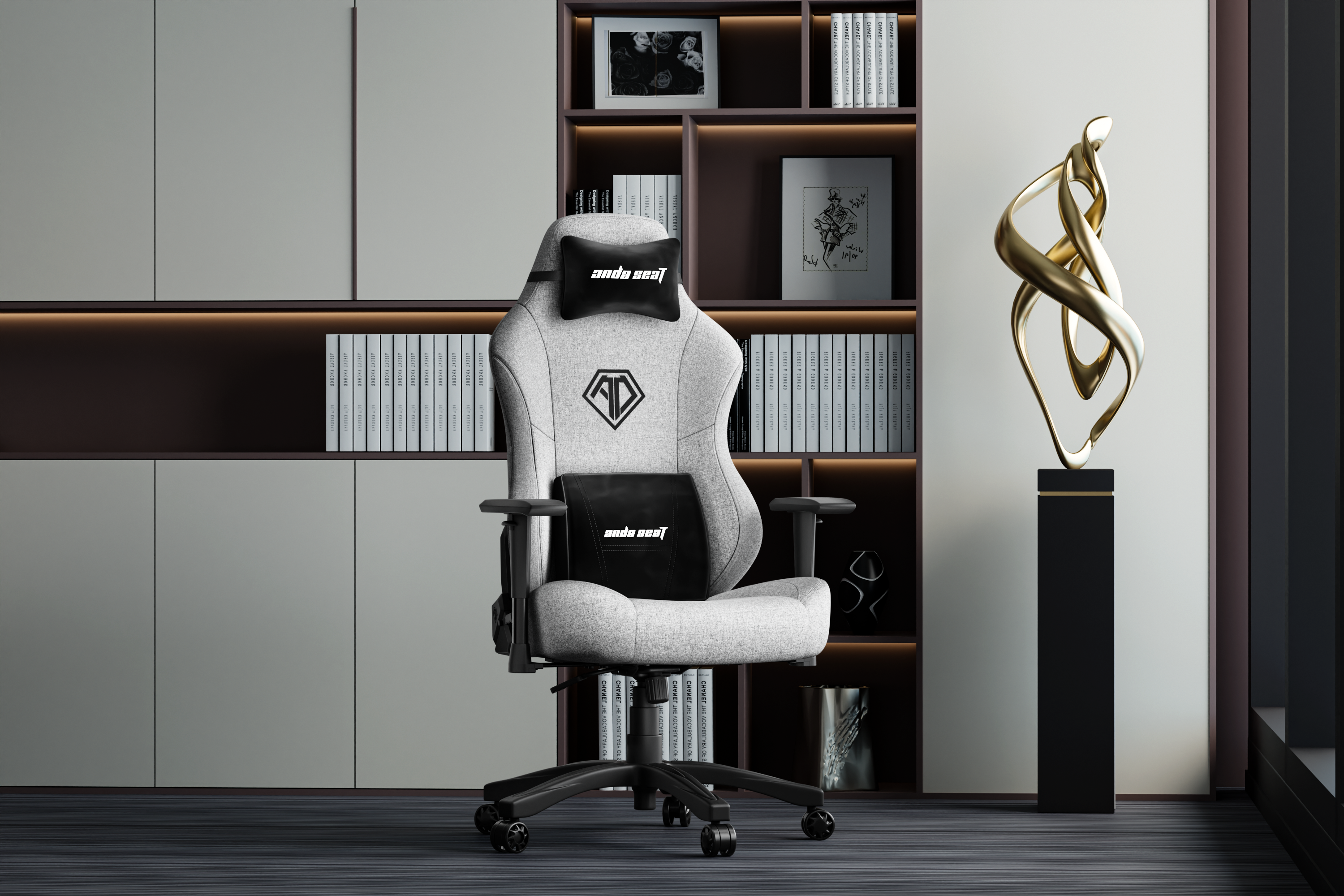 Кресло игровое Anda Seat Phantom 3 Grey Size L фото14