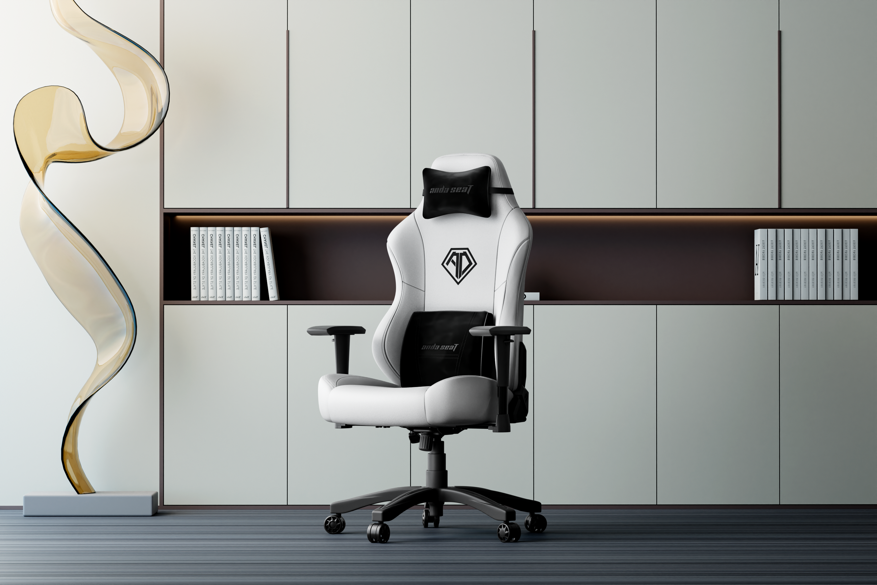 Кресло игровое Anda Seat Phantom 3 White Size L фото28