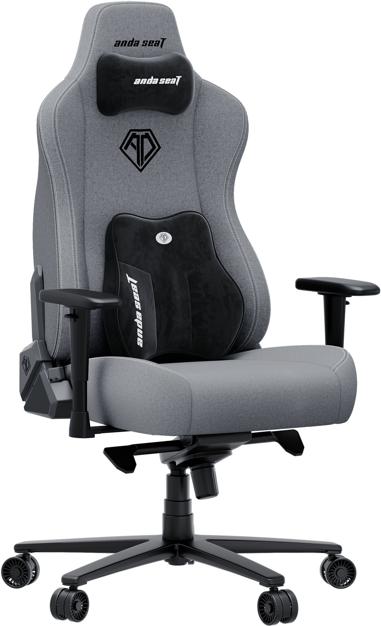 Крісло ігрове Anda Seat Novis Plus Fabric Grey Size XL фото2