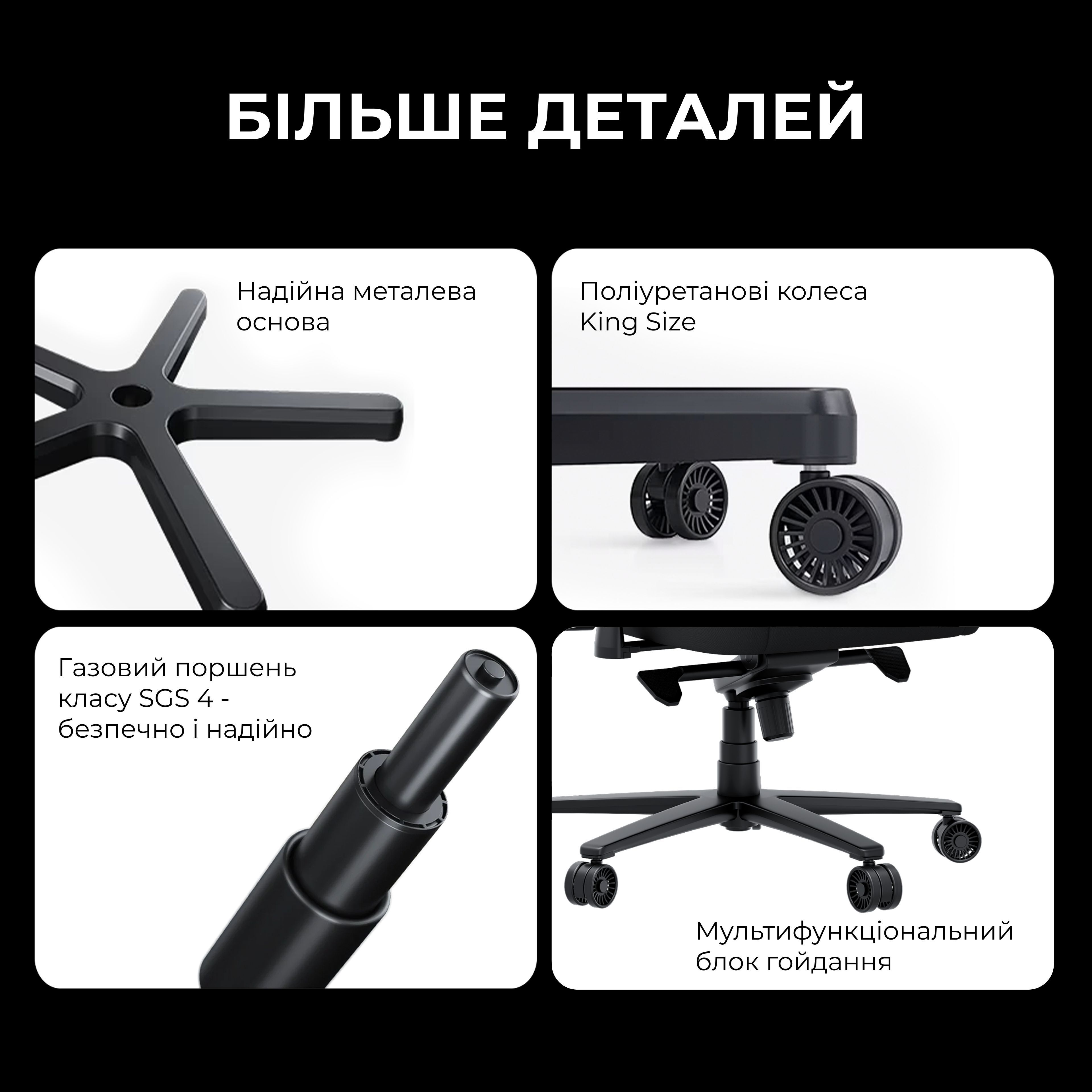 Крісло ігрове Anda Seat Novis Plus Fabric Grey Size XL фото19