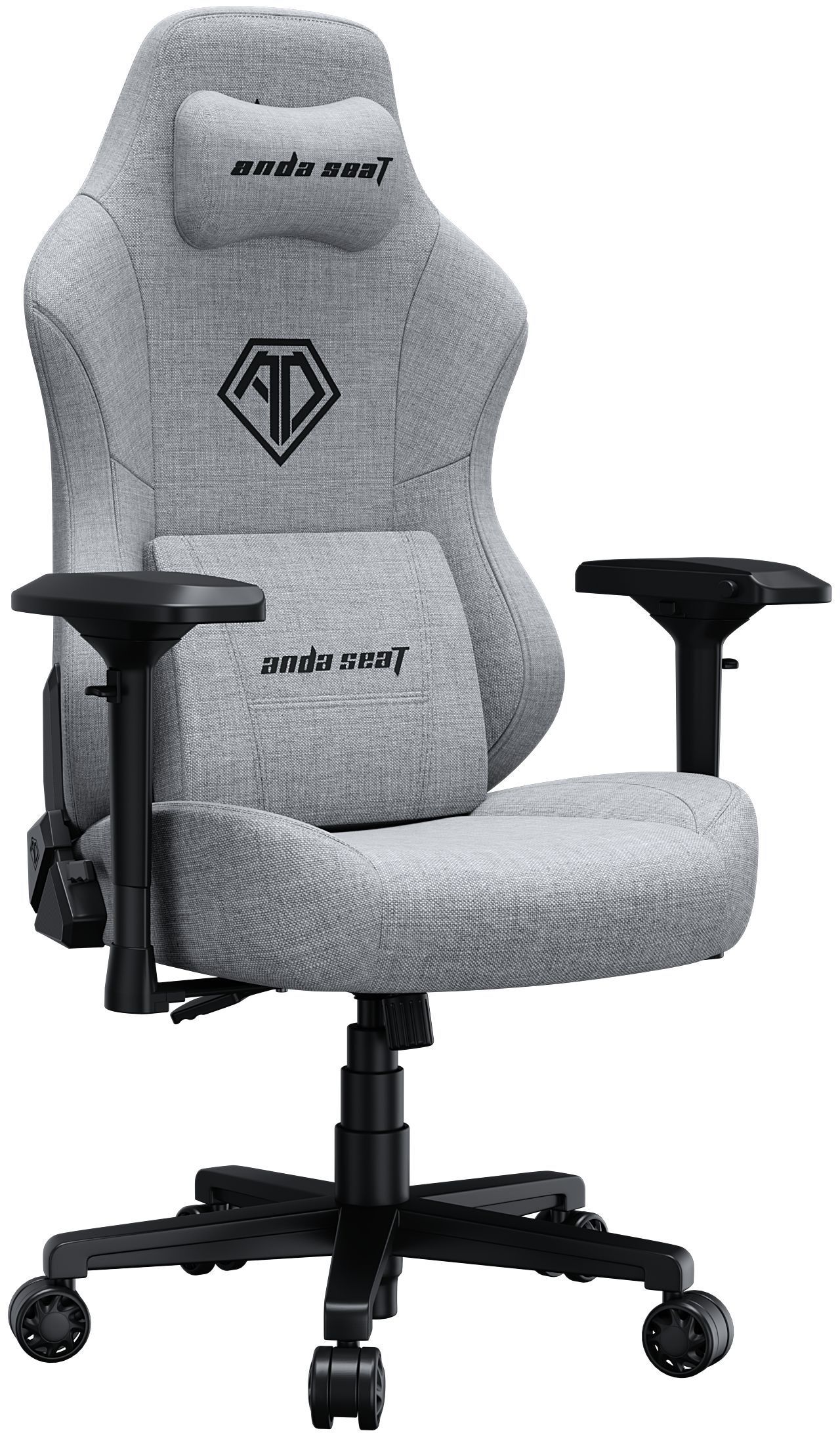 Кресло игровое Anda Seat Phantom 3 Pro Grey Fabric Size L фото