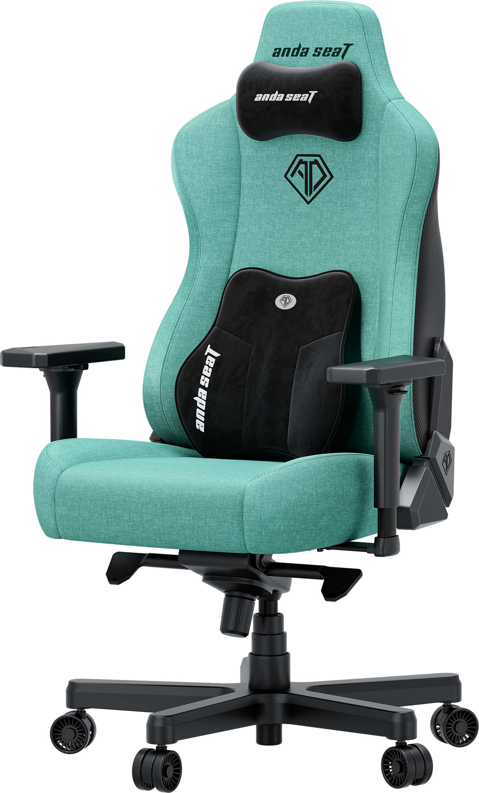 Кресло игровое Anda Seat Kaiser 3E Light Blue Fabric Size XL фото2