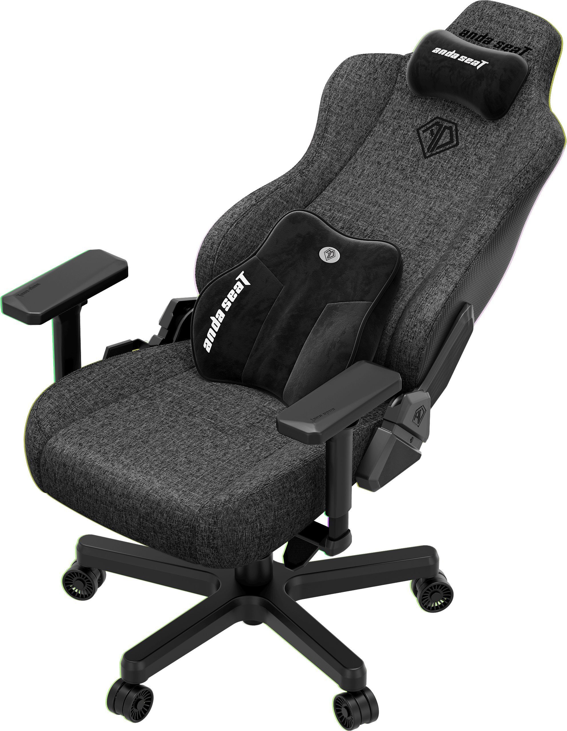 Кресло игровое Anda Seat Kaiser 3E Dark Grey Fabric Size XL фото7