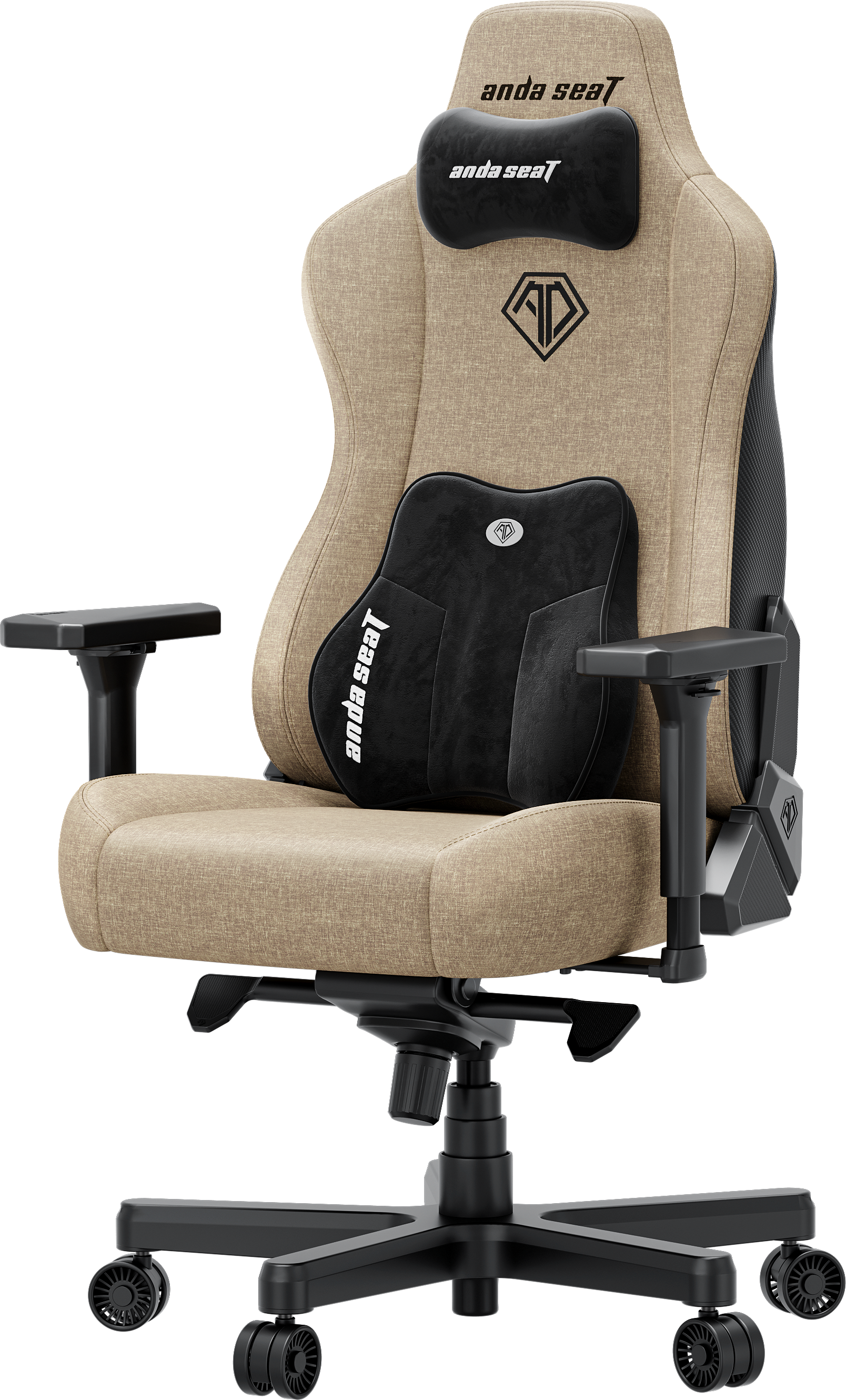 Кресло игровое Anda Seat Kaiser 3E Dark Beige Fabric Size XL фото2