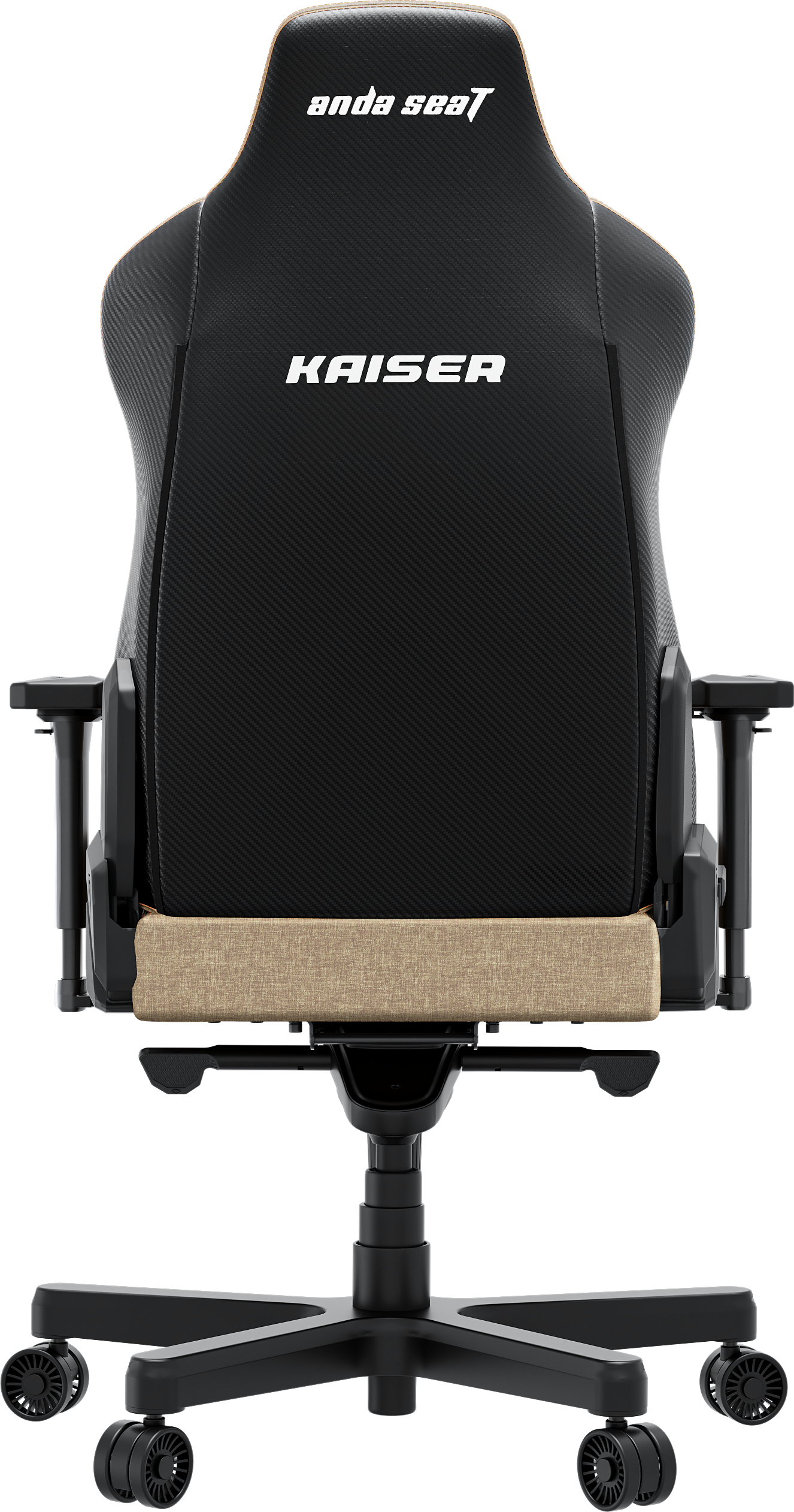 Кресло игровое Anda Seat Kaiser 3E Dark Beige Fabric Size XL фото3